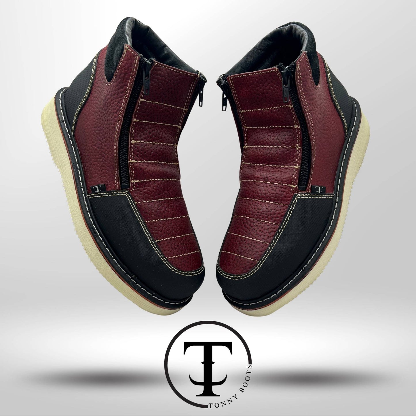 •Piel:Floter •Color:Vino •Suela:Mil Rayas