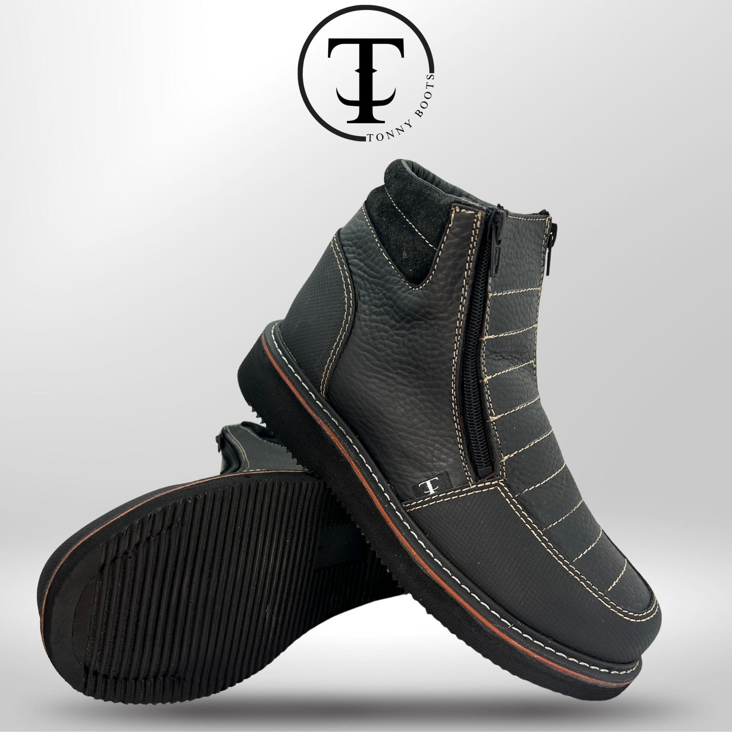 •Piel:Floter •Color:Negro •Suela:Mil Rayas