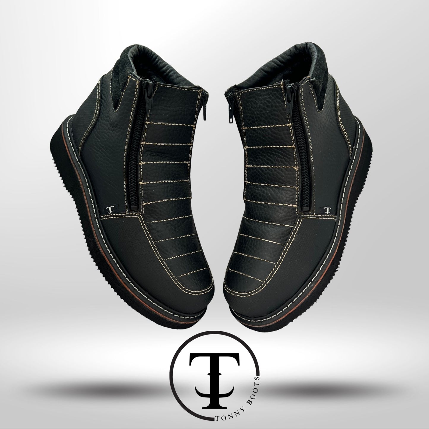 •Piel:Floter •Color:Negro •Suela:Mil Rayas