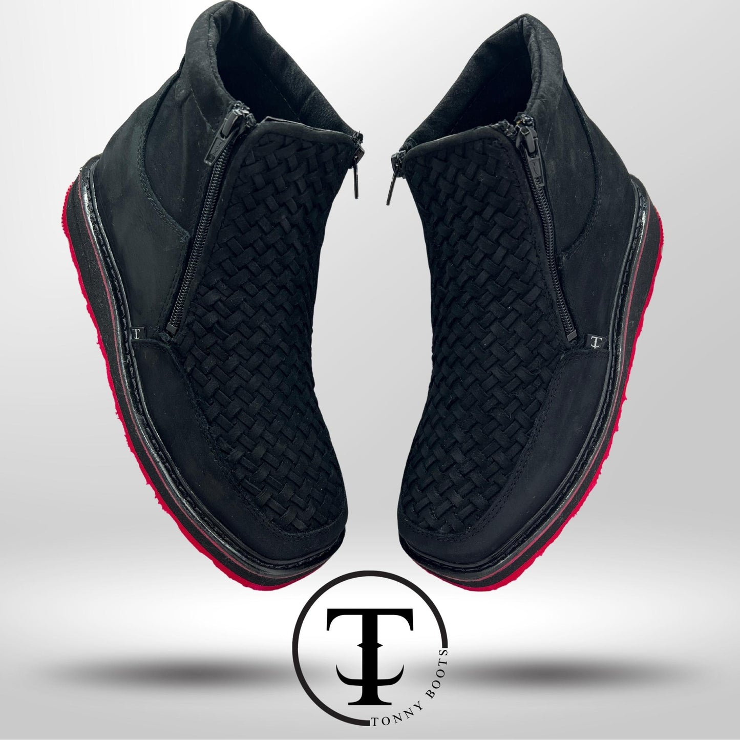 •Petatillo •Color:Negro •Suela:Densidad Roja