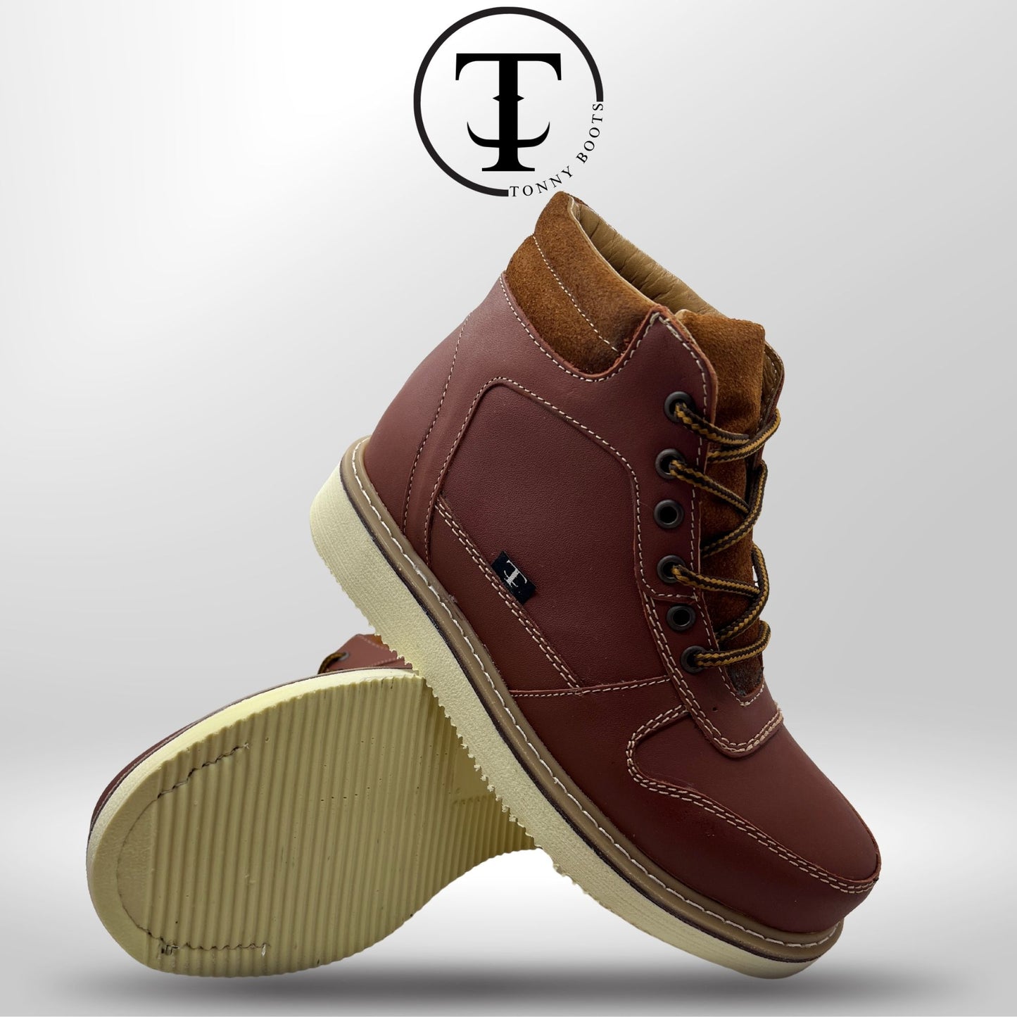 •Zapato de Trabajo Cintas •Piel:Crazy •Suela:Mil Rayas
