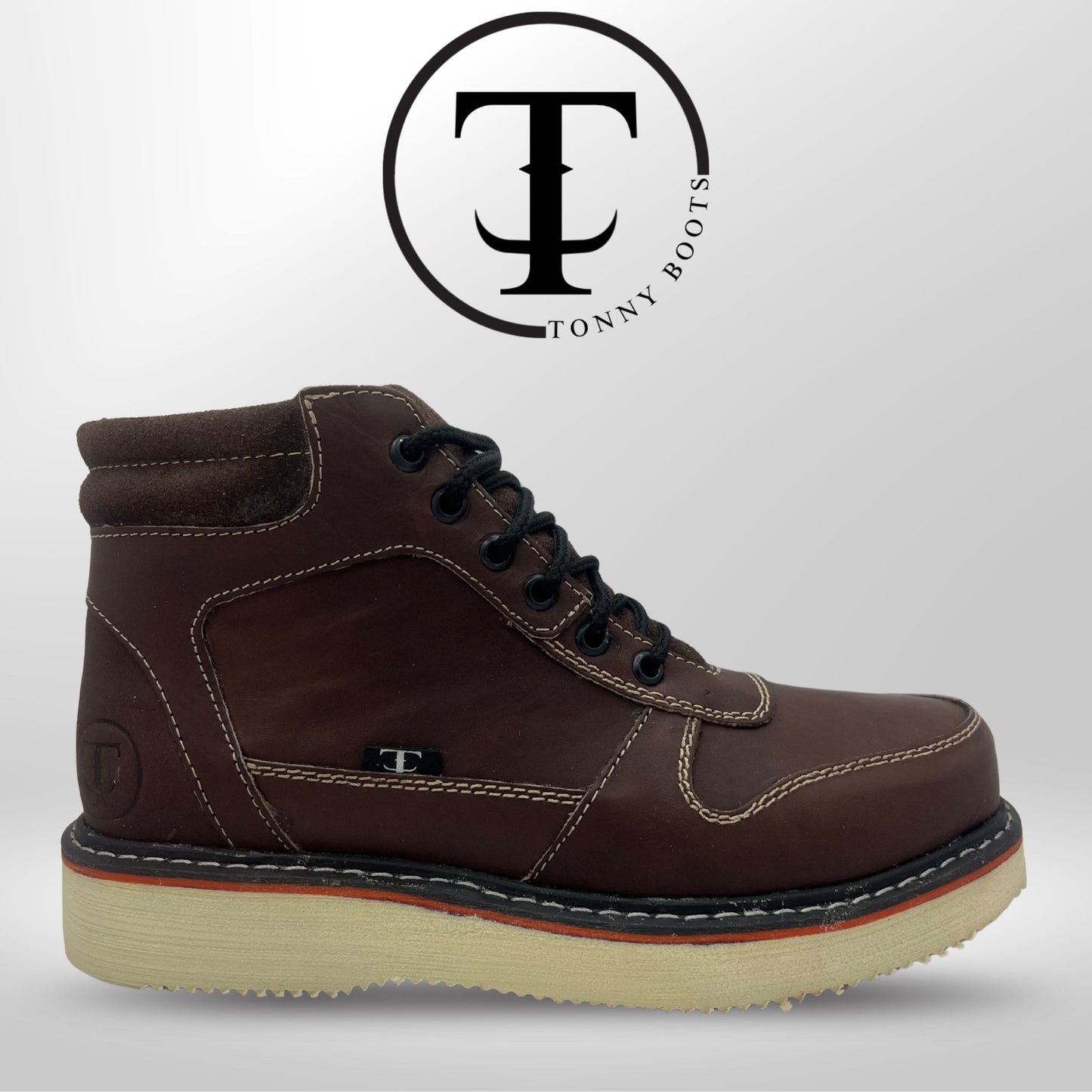 •Zapato de Trabajo Cintas •Piel:Crazy •Suela:Mil Rayas