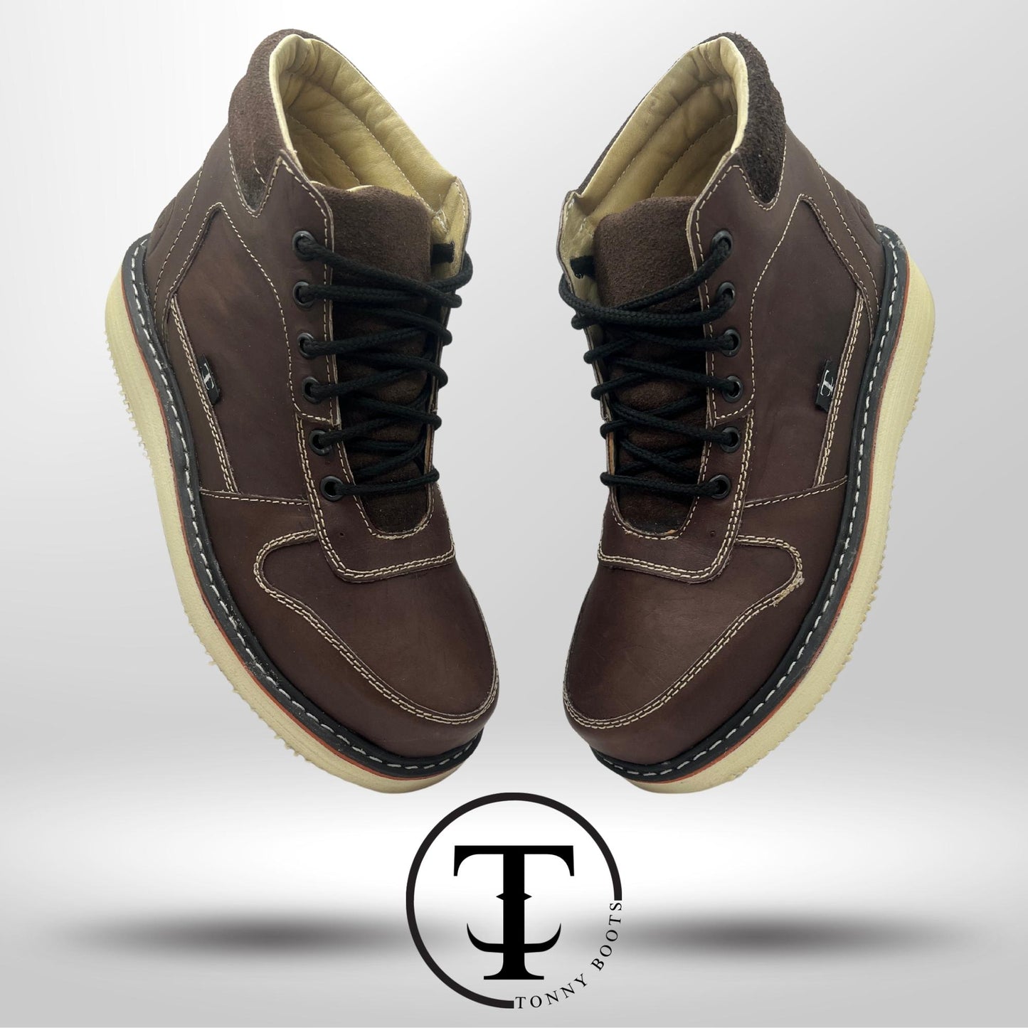 •Zapato de Trabajo Cintas •Piel:Crazy •Suela:Mil Rayas