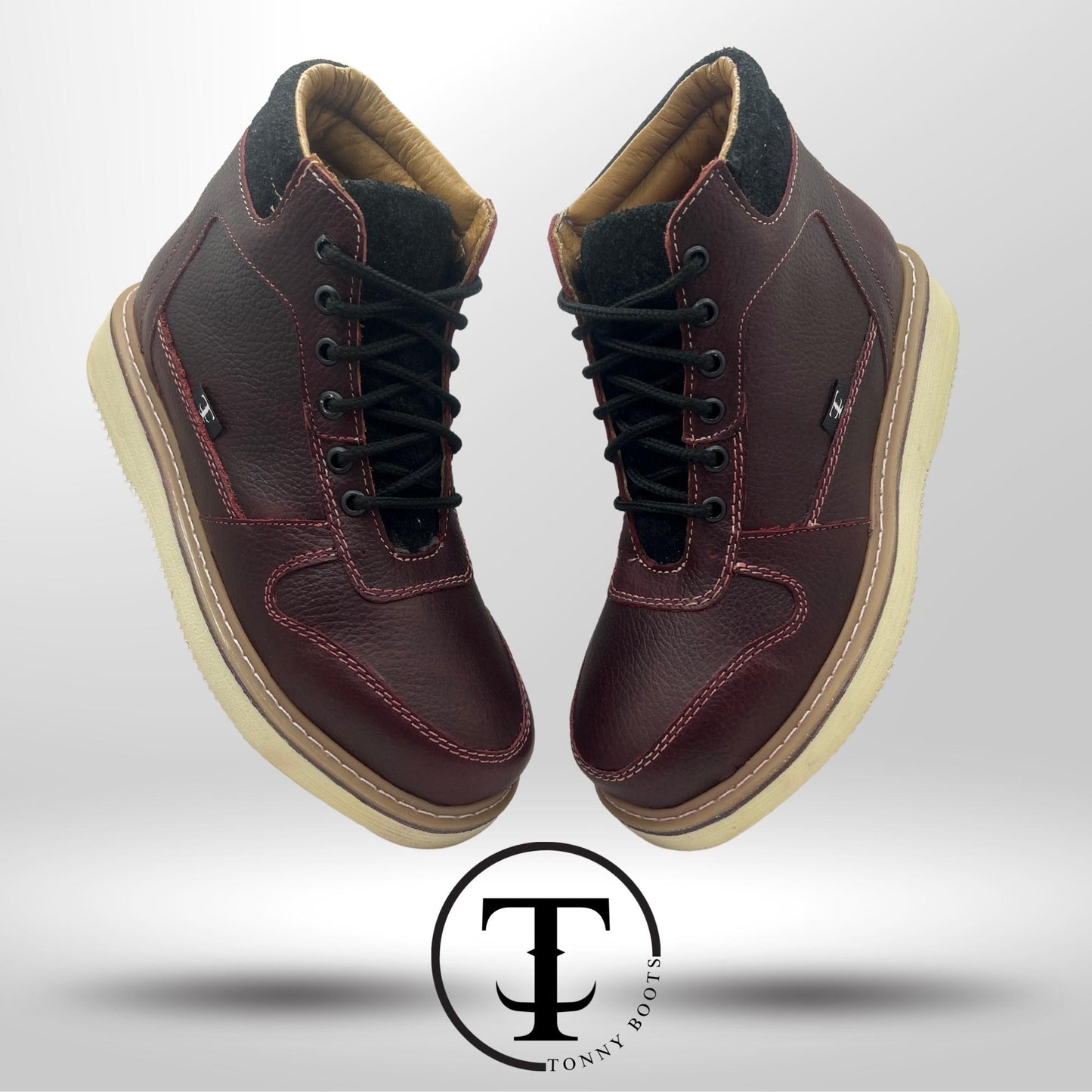 •Piel:Floter •Color:Vino •Suela:Mil Rayas