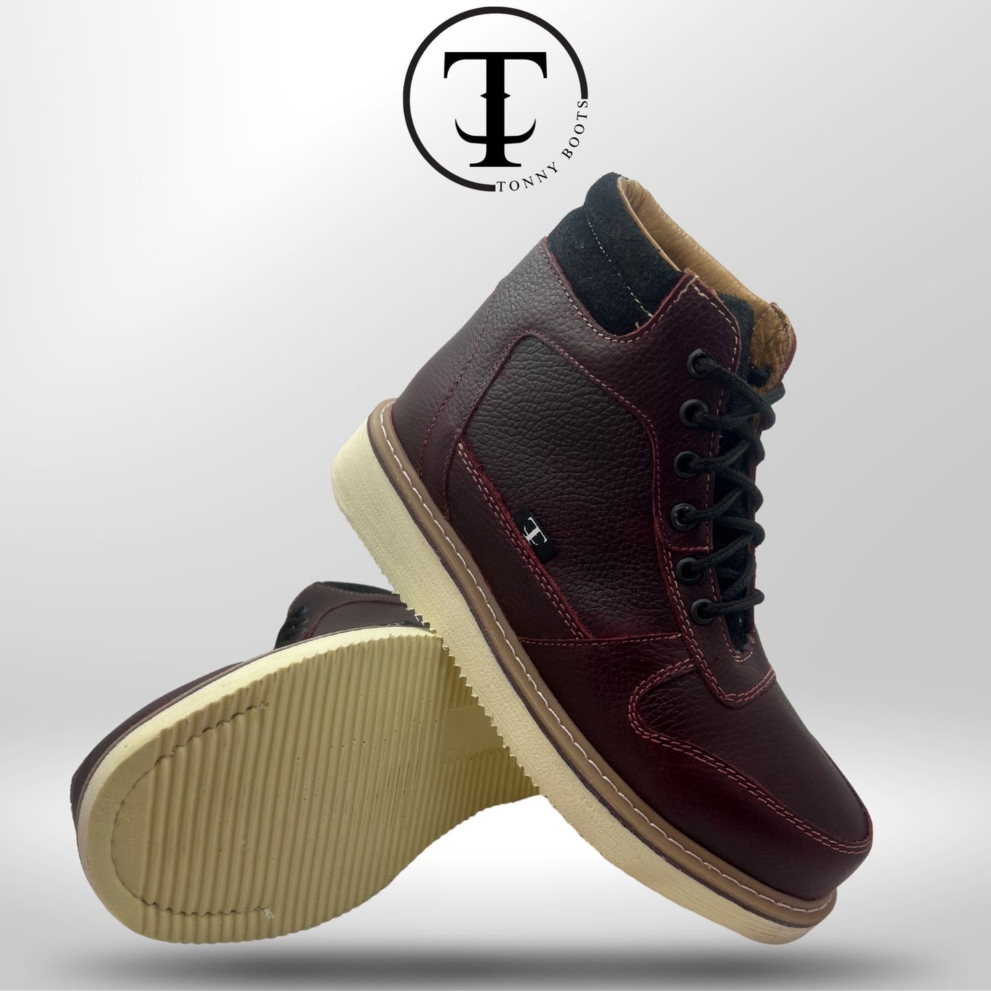 •Piel:Floter •Color:Vino •Suela:Mil Rayas