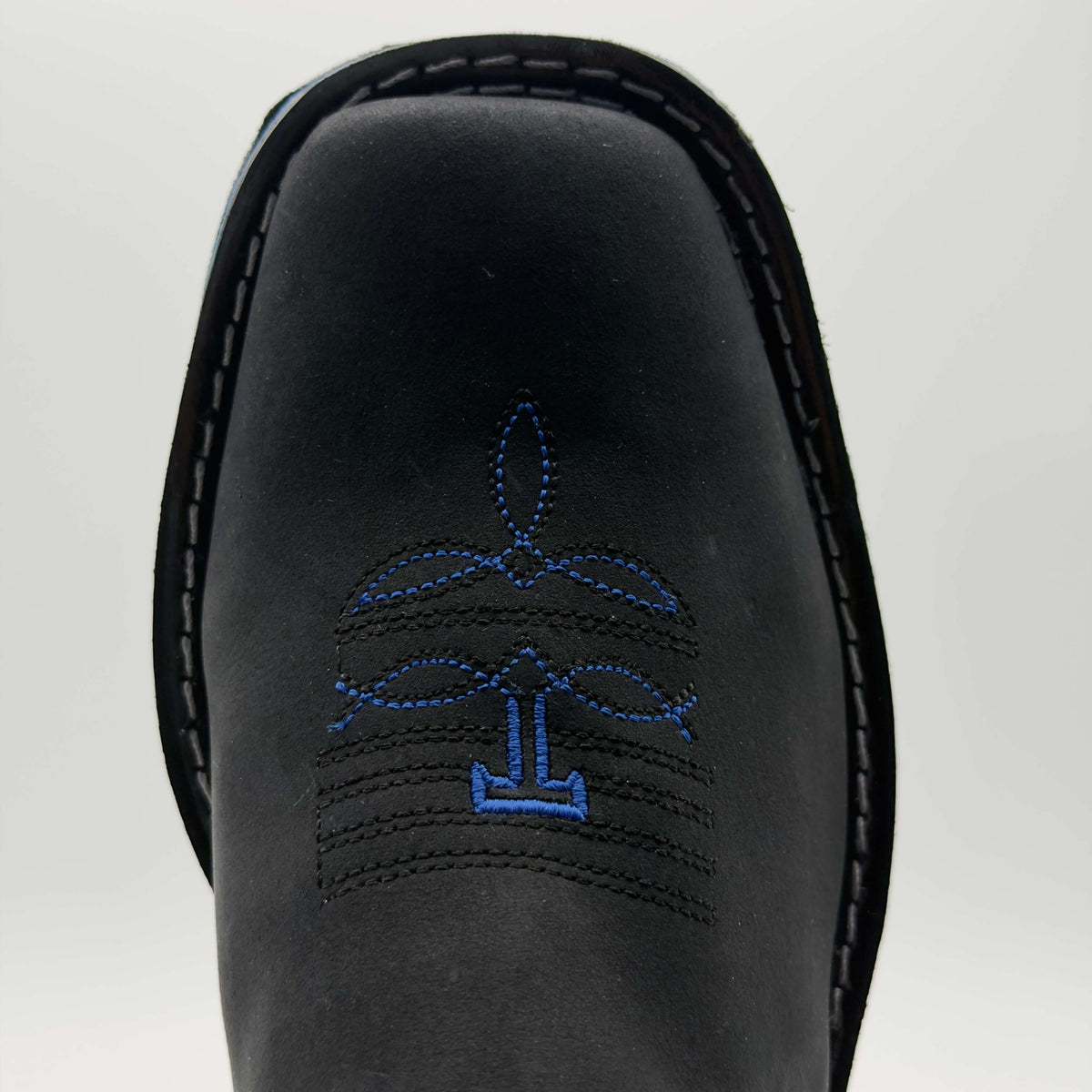 Botín Vaquero Ringle Negro - Suela Houston Azul