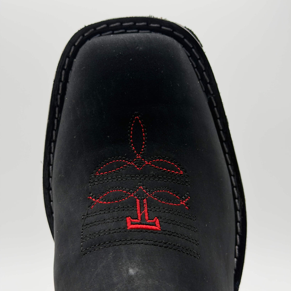 Botín Vaquero Ringle Negro - Suela Houston Roja