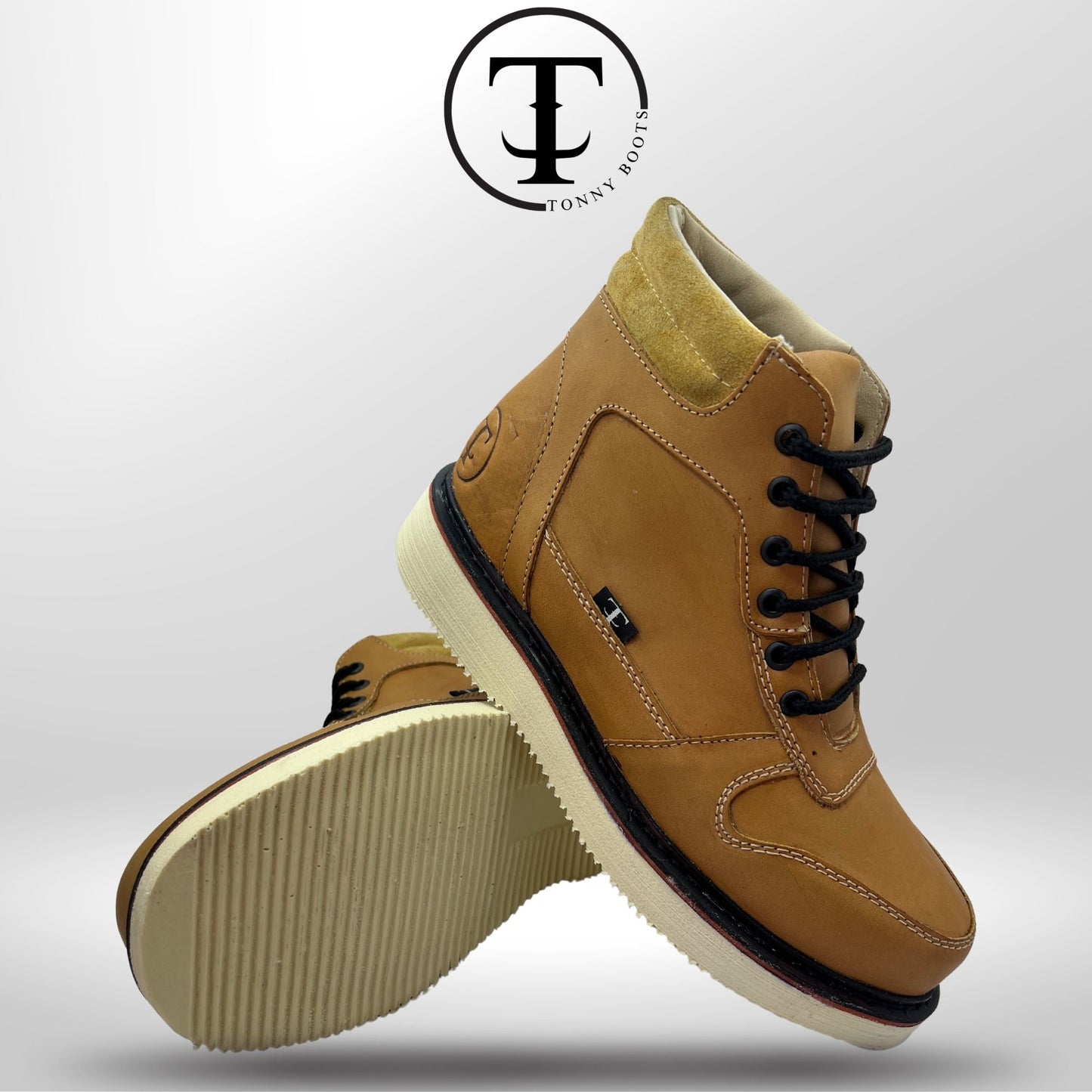 •Zapato de Trabajo Cintas •Piel:Crazy •Suela:Mil Rayas