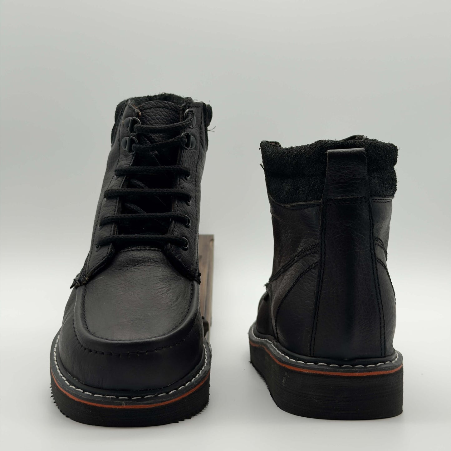 Zapato de Trabajo Cintas Bordado Floter Negro Mil Rayas