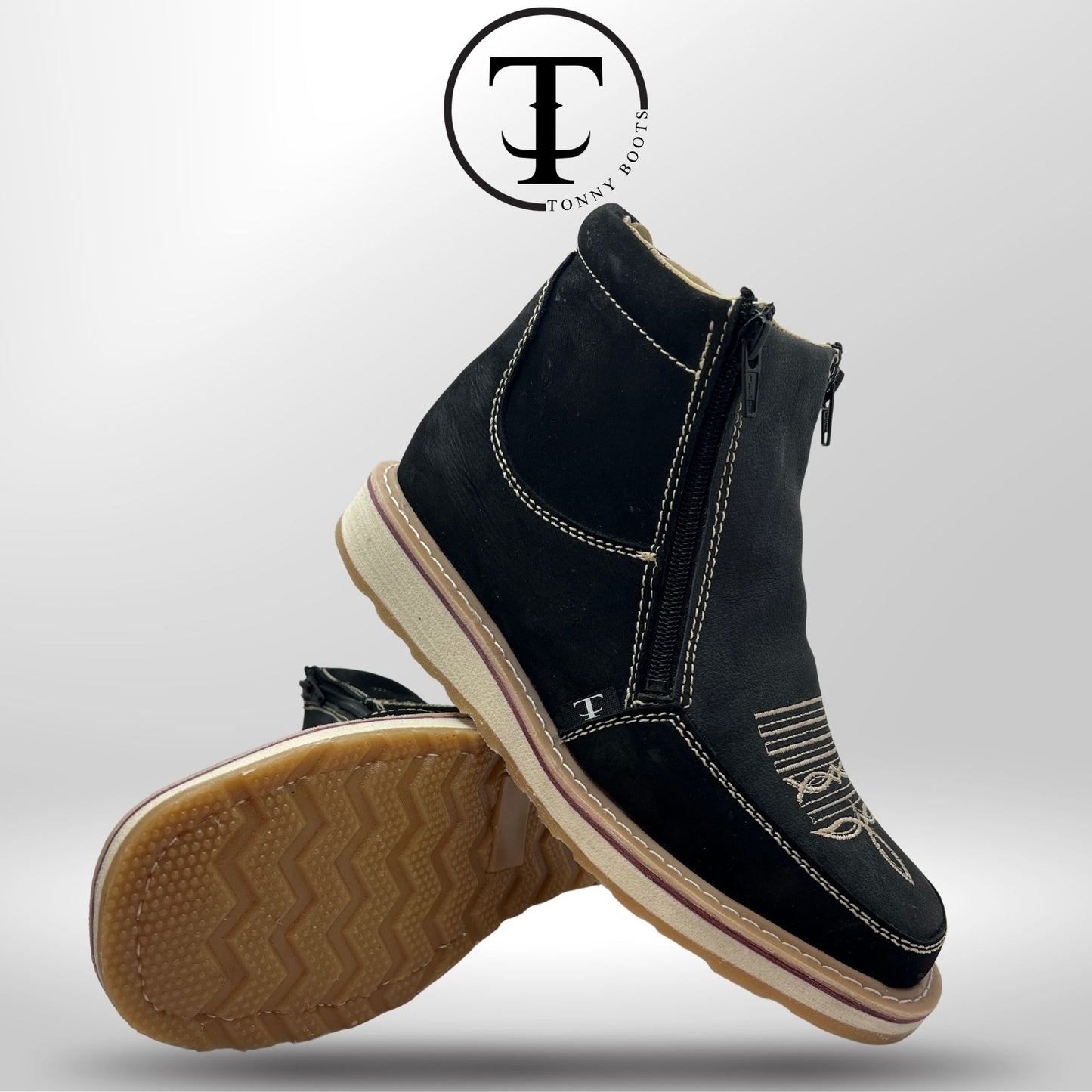 •Ringle:Vaquero •Color:Negro •Suela:Densiad