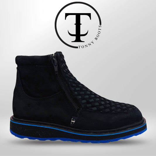 •Petatillo  •Color:Negro •Suela:Densidad Azul