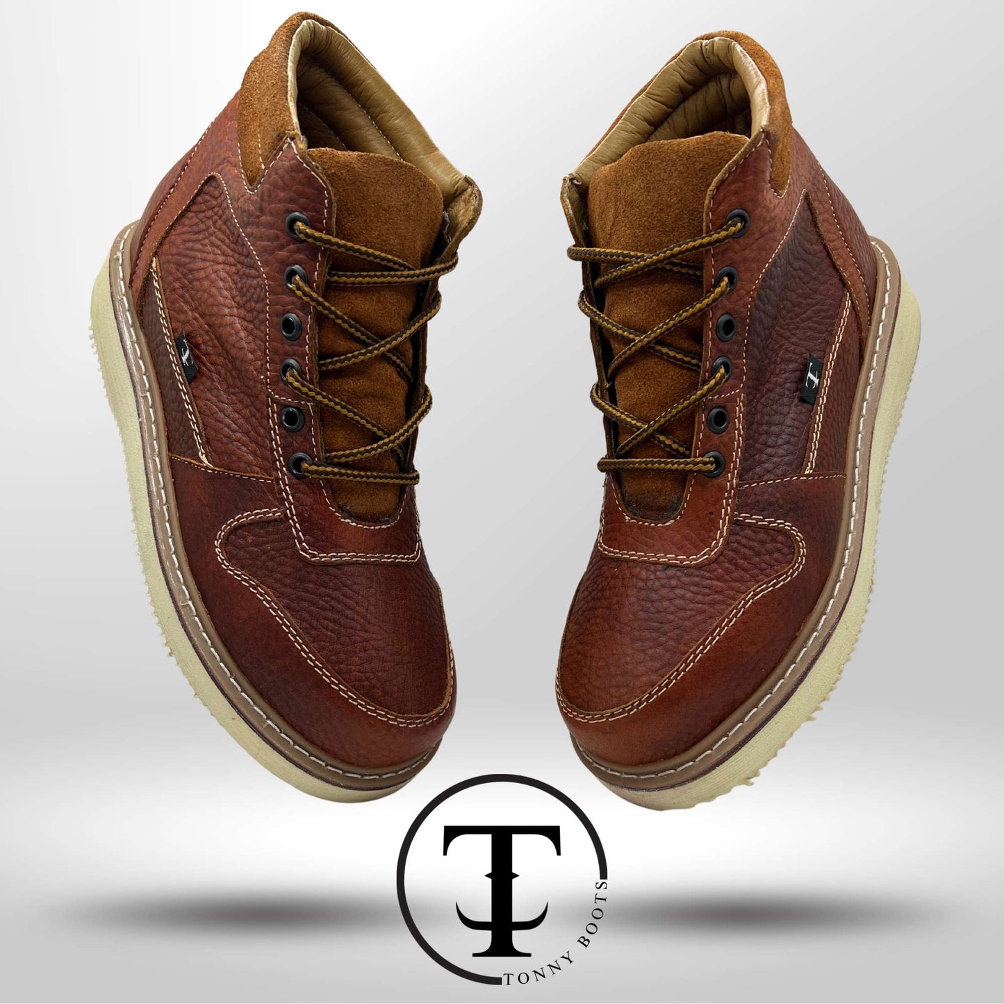 •Zapato de Trabajo Cintas •Piel:Floter •Suela:Mil Rayas