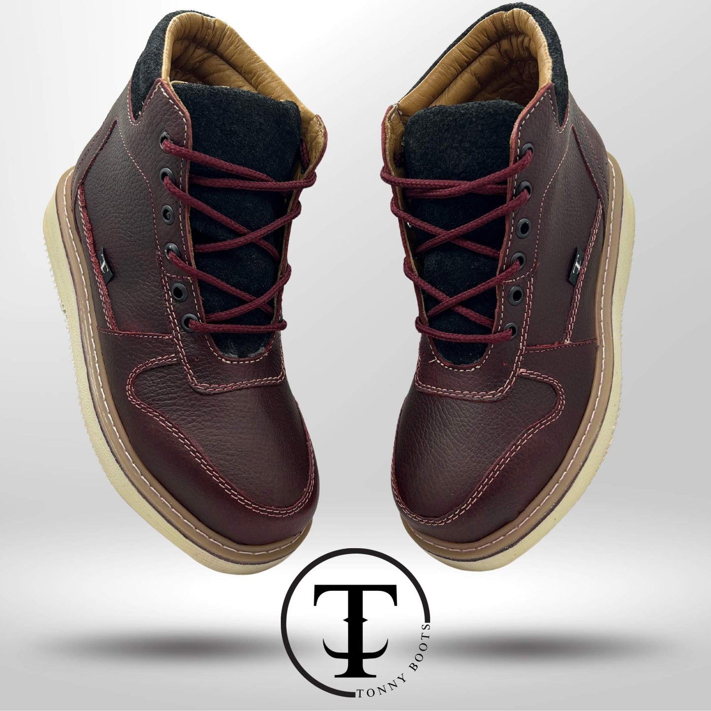 •Piel:Floter •Color:Vino •Suela:Mil Rayas