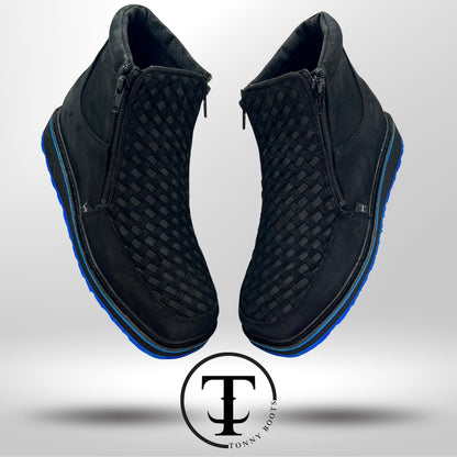 •Petatillo  •Color:Negro •Suela:Densidad Azul
