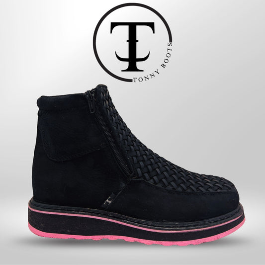 •Petatillo  •Color:Negro •Suela:Densidad Rosa