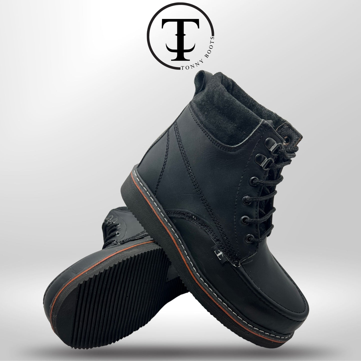 •Zapato de Trabajo Bordo •Piel:Crazy •Suela:Mil Rayas