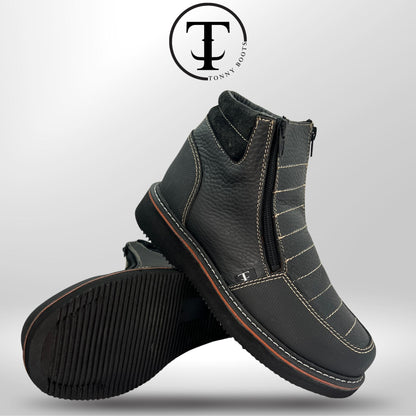 •Piel:Floter •Color:Negro •Suela:Mil Rayas