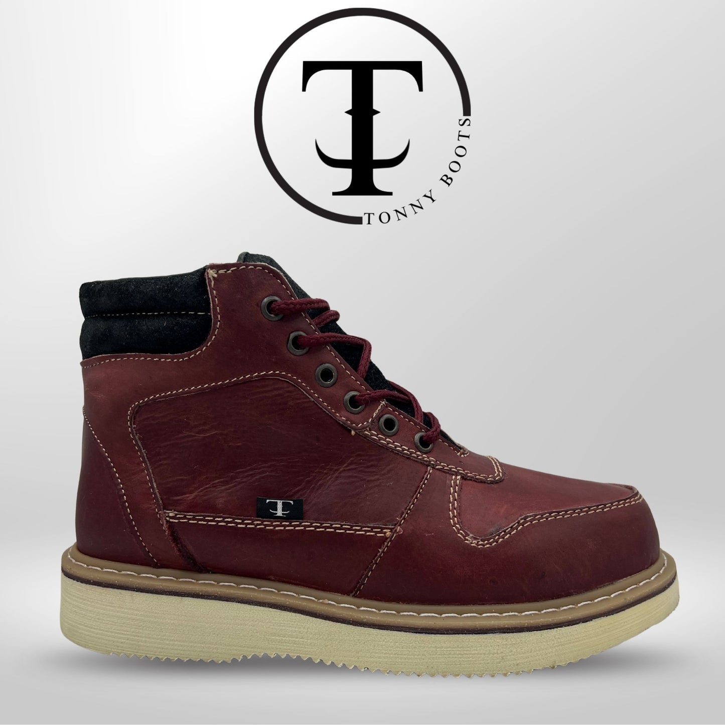 •Zapato de Trabajo Cintas •Piel:Crazy •Suela:Mil Rayas