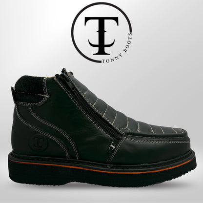 •Piel:Crazy •Color:Negro •Suela:Mil Rayas