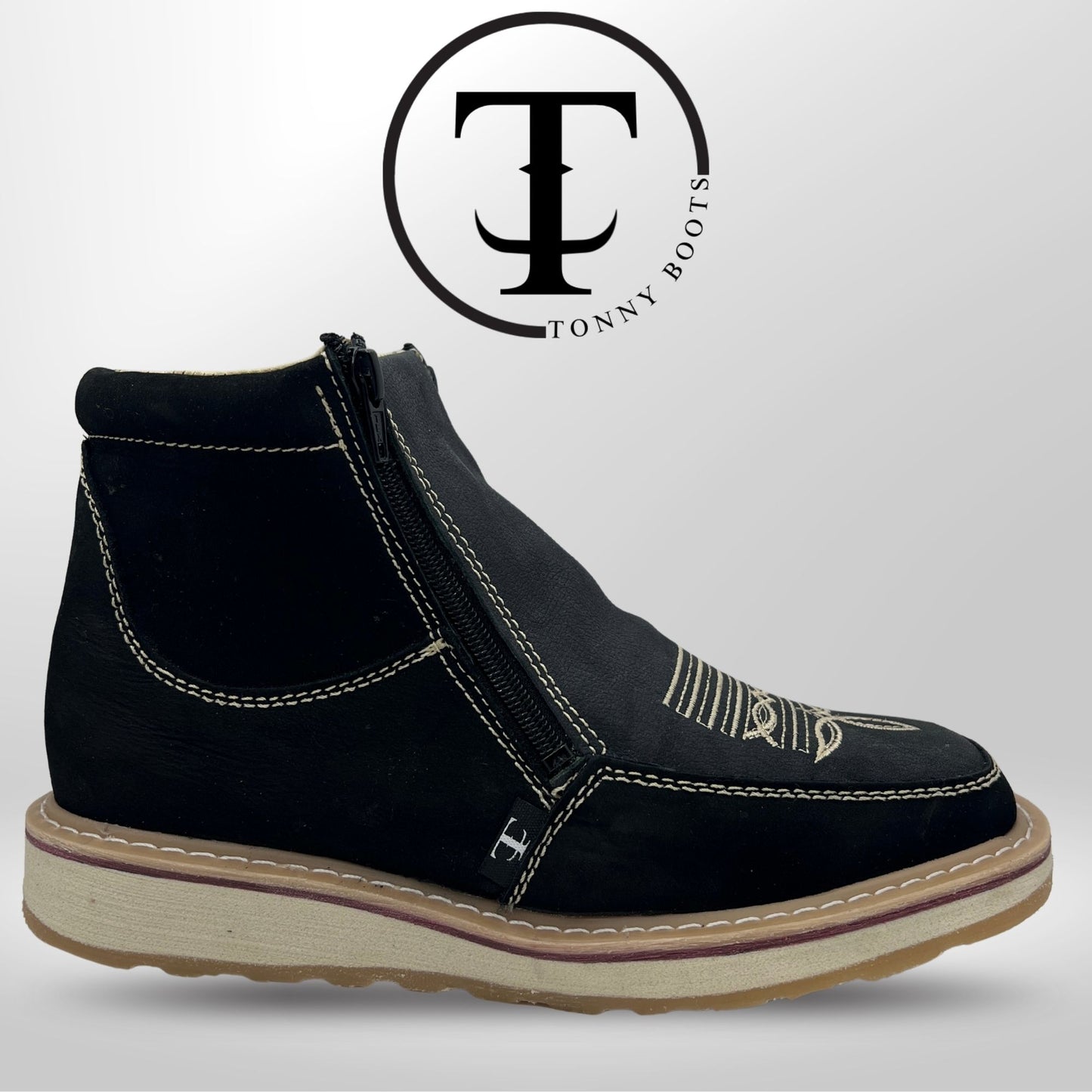 •Ringle:Vaquero •Color:Negro •Suela:Densiad