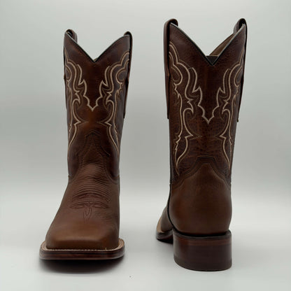 Bota Vaquera Shedrón Punta Cuadrada — Suela de Cuero