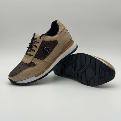 Tenis Mora Avestruz Beige