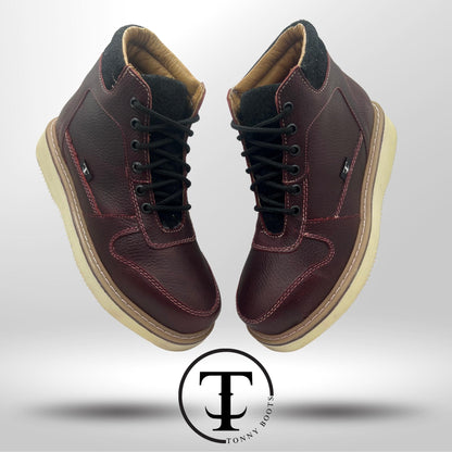 •Piel:Floter •Color:Vino •Suela:Mil Rayas