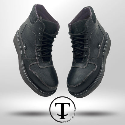 •Piel:Floter •Color:Negra •Suela:Mil Rayas