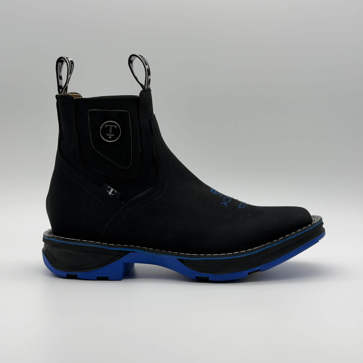 Botín Vaquero Ringle Negro - Suela Houston Azul