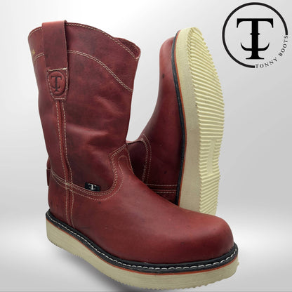 •Piel:Crazy •Color:Vino •Suela:Mil Rayas