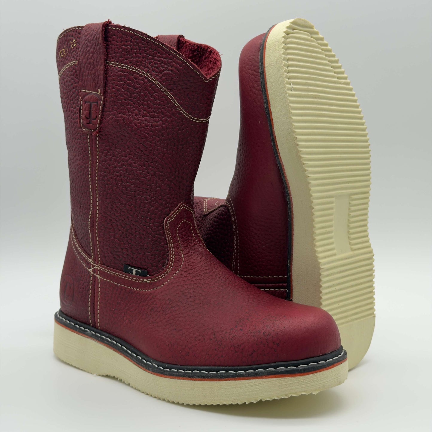 Bota de Trabajo Roper Floter Vino Mil Rayas
