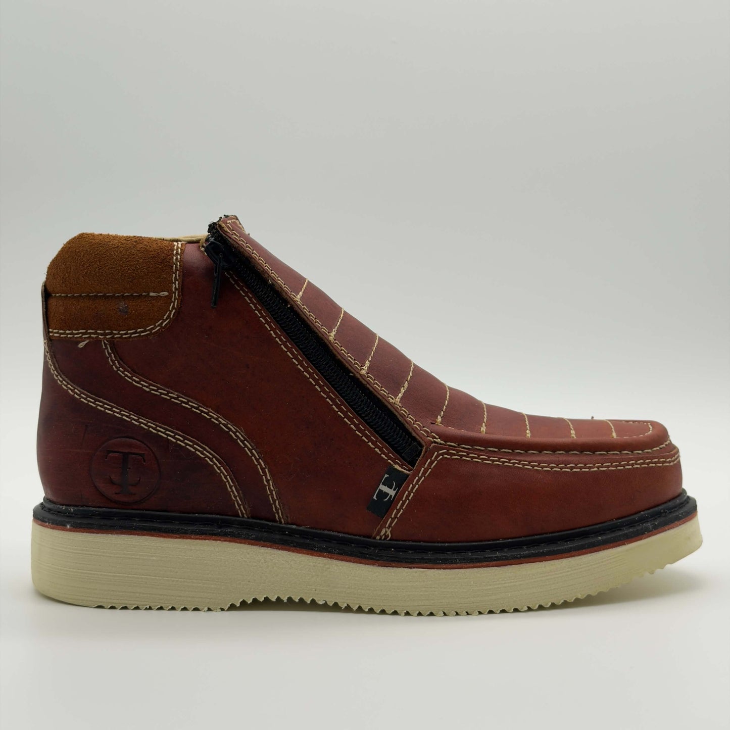 Zapato de Trabajo Doble Cierre Bordado Crazy Shedrón Mil Rayas