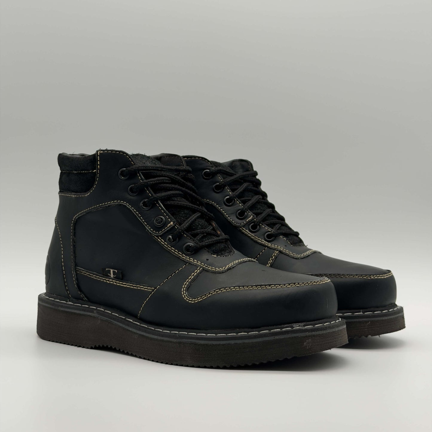 Zapato de Trabajo Cintas Crazy Negro Mil Rayas
