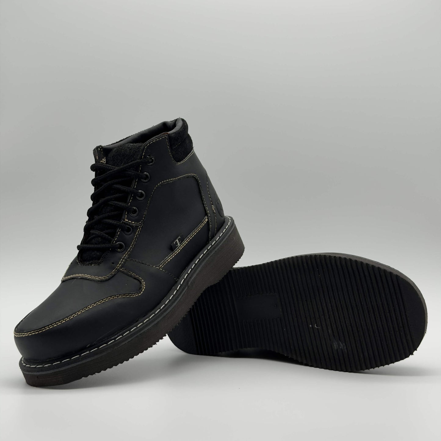 Zapato de Trabajo Cintas Crazy Negro Mil Rayas