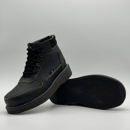 Zapato de Trabajo Cintas Crazy Negro Mil Rayas