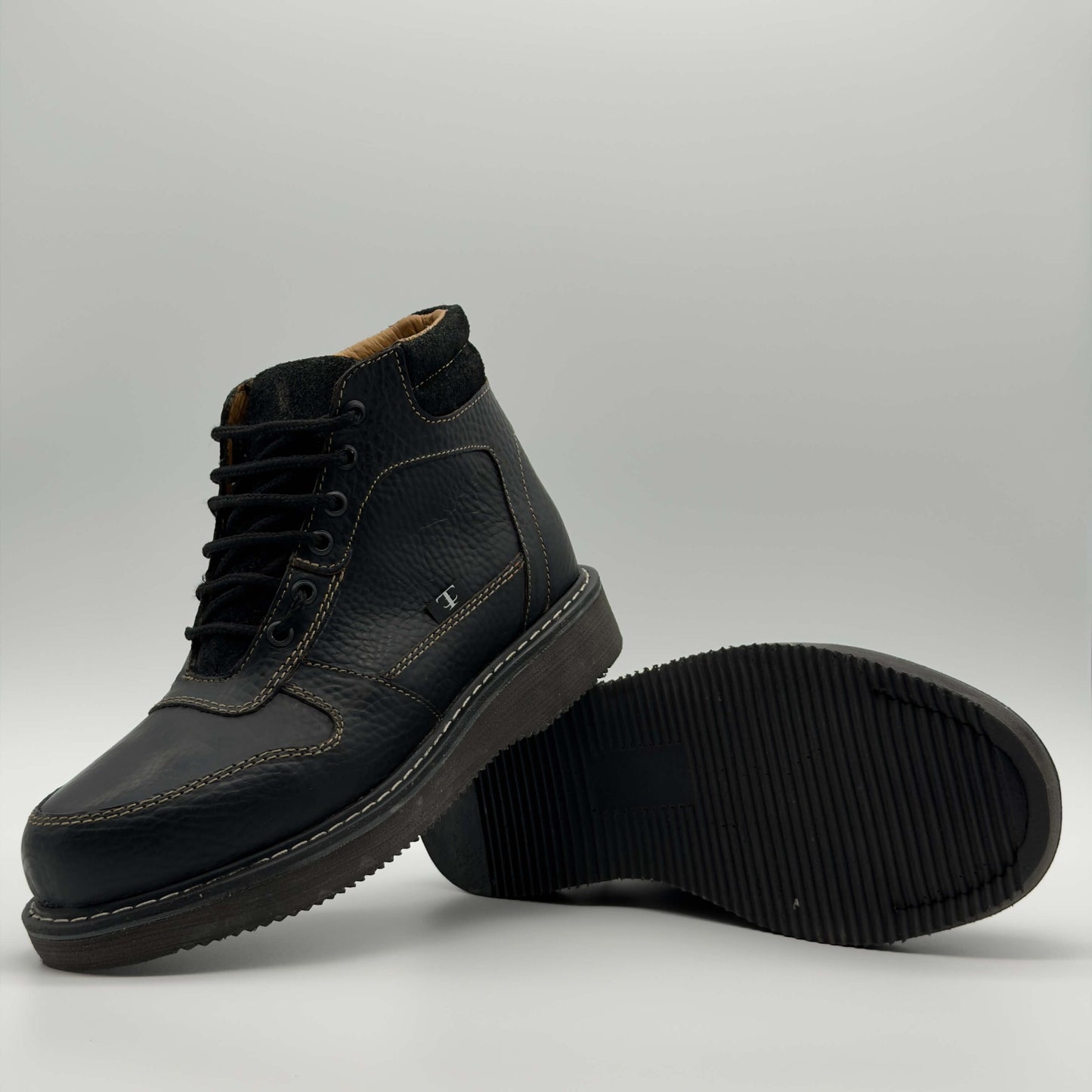 Zapato de Trabajo Cintas Floter Negro Mil Rayas