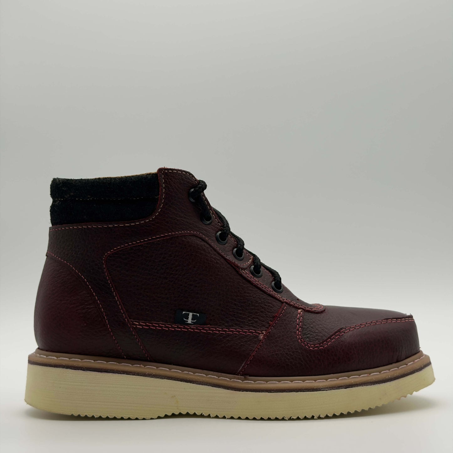 Zapato de Trabajo Cintas Floter Vino Mil Rayas