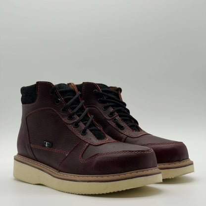 Zapato de Trabajo Cintas Floter Vino Mil Rayas