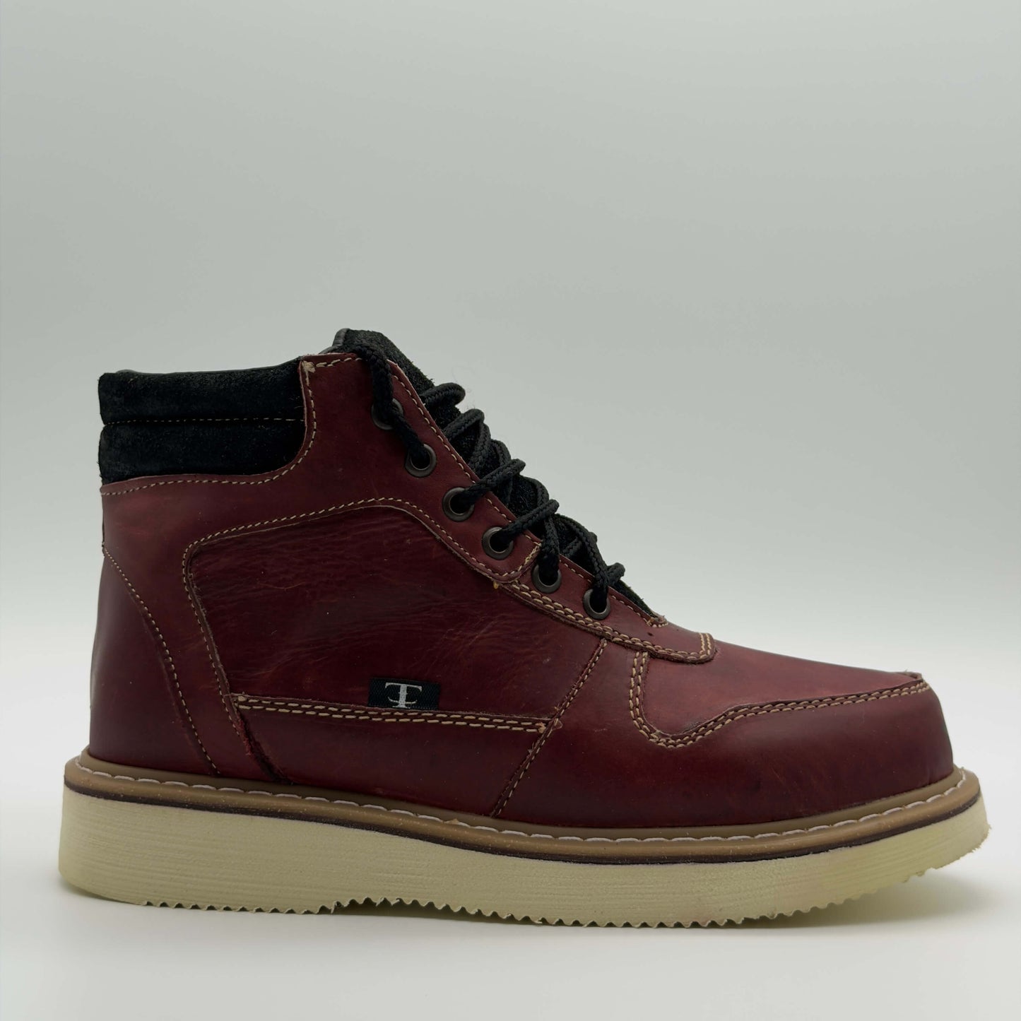 Zapato de Trabajo Cintas Crazy Vino Mil Rayas