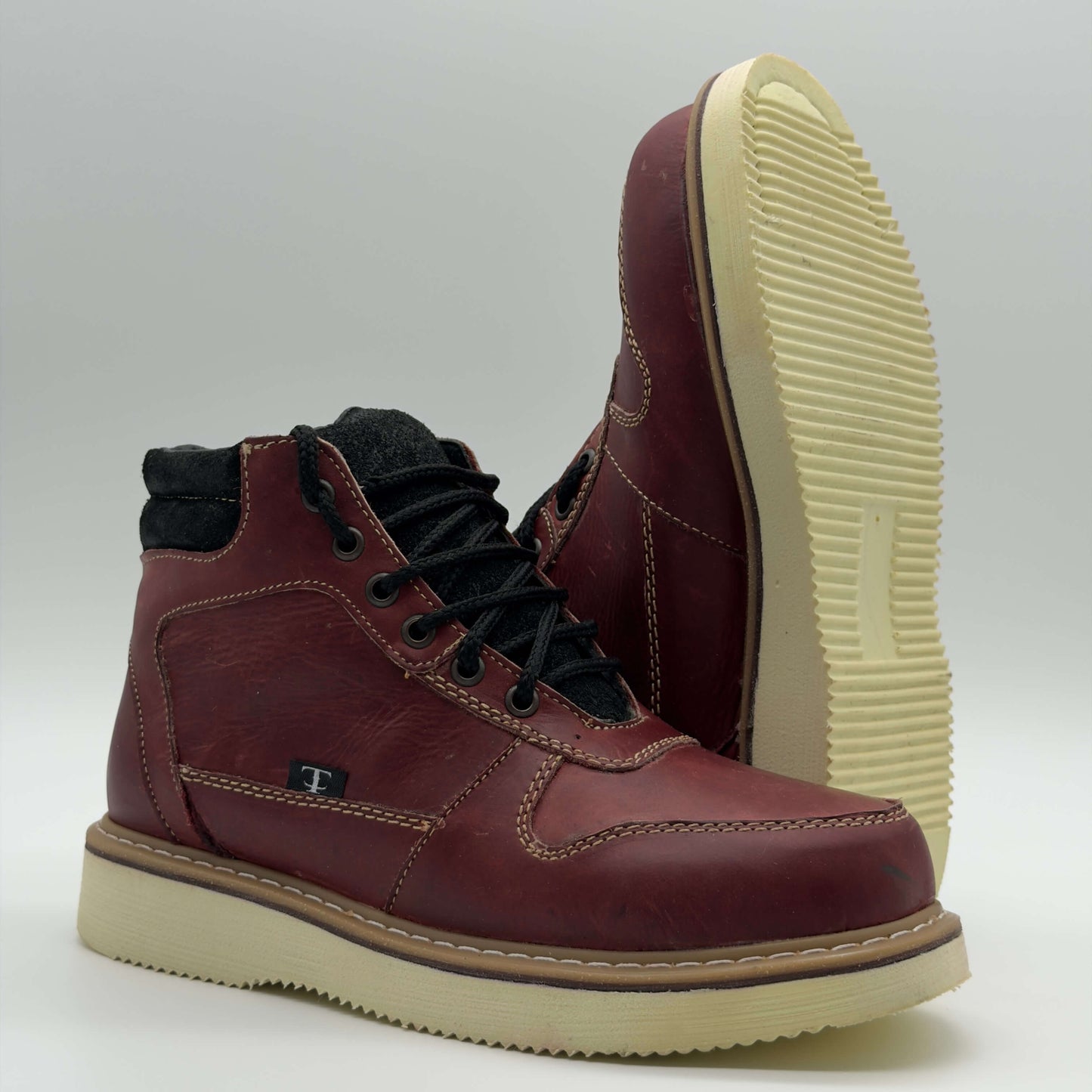 Zapato de Trabajo Cintas Crazy Vino Mil Rayas