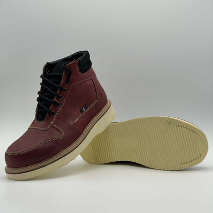 Zapato de Trabajo Cintas Crazy Vino Mil Rayas