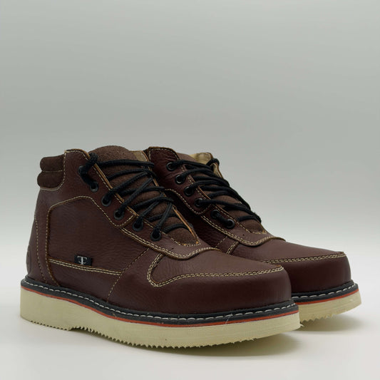 Zapato de Trabajo Cintas Floter Café Mil Rayas