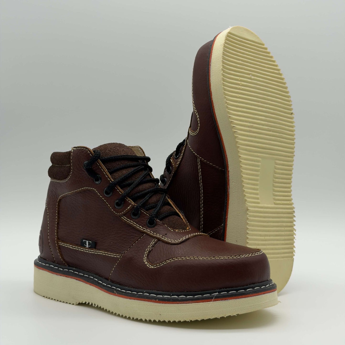Zapato de Trabajo Cintas Floter Café Mil Rayas