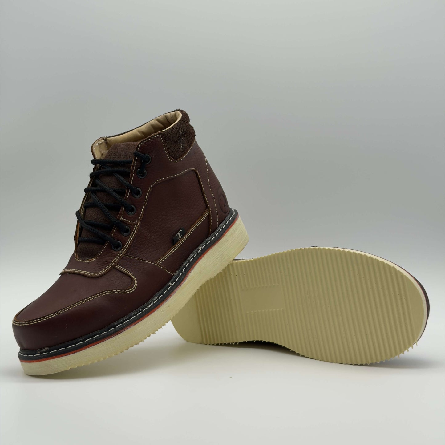 Zapato de Trabajo Cintas Floter Café Mil Rayas