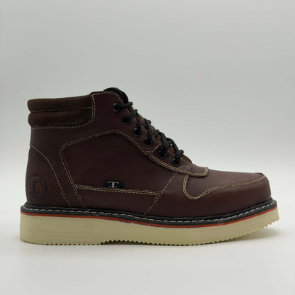 Zapato de Trabajo Cintas Crazy Café Mil Rayas