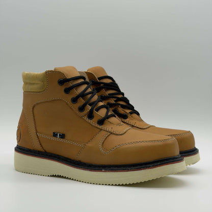 Zapato de Trabajo Cintas Crazy Miel Mil Rayas