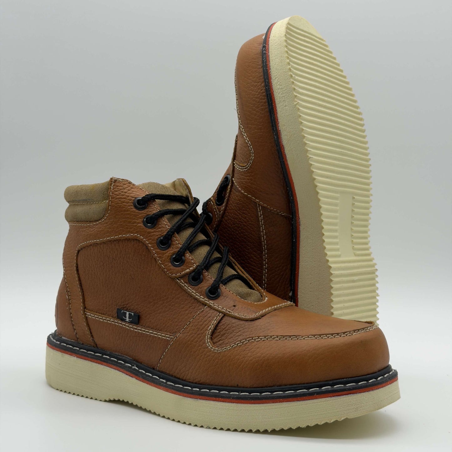 Zapato de Trabajo Cintas Floter Miel Mil Rayas