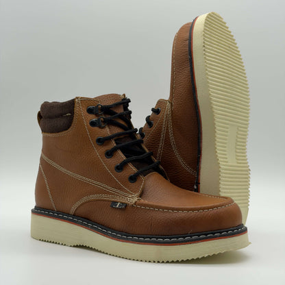 Zapato de Trabajo Cintas Bordado Floter Miel Mil Rayas