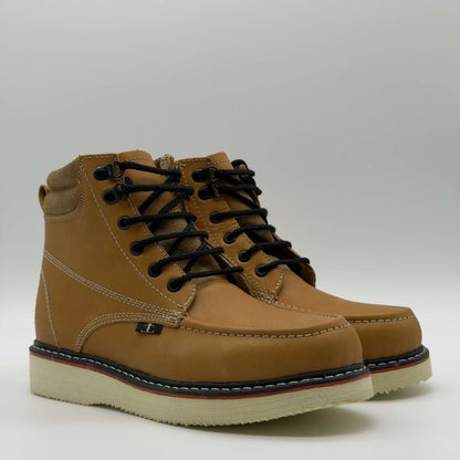 Zapato de Trabajo Cintas Bordado Crazy Miel Mil Rayas