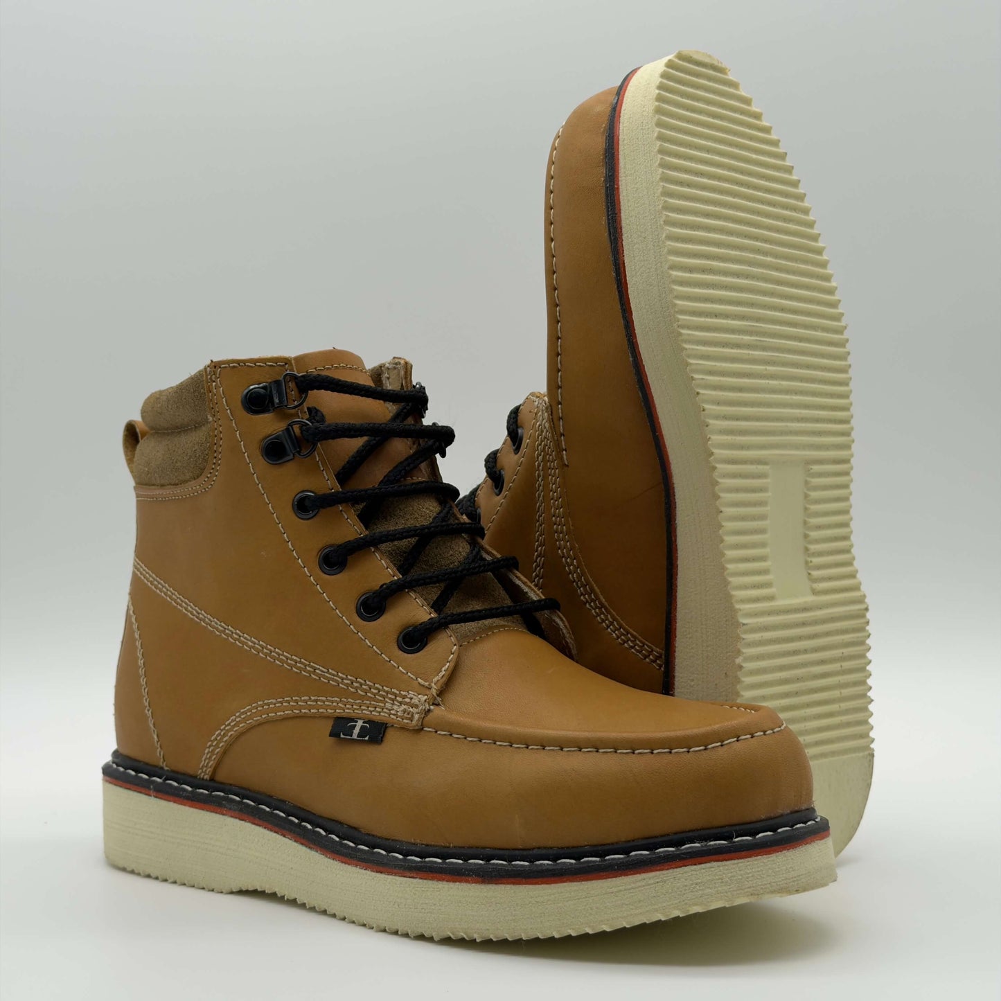 Zapato de Trabajo Cintas Bordado Crazy Miel Mil Rayas